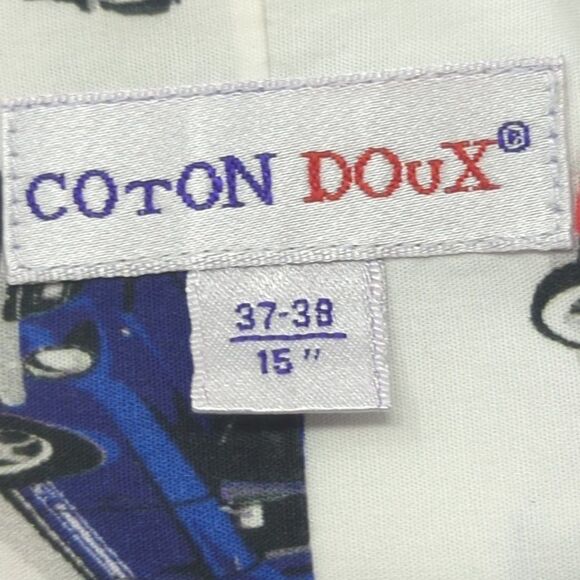 Coton Doux Classic Cars Long Sleeve Shirt, Mens 38x15 - Picture 6 of 9